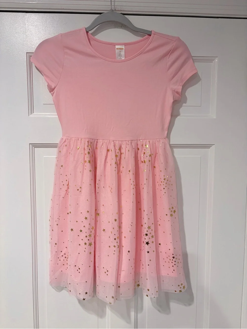 Gymboree Pink Short-Sleeve Tulle Star Dress NWT